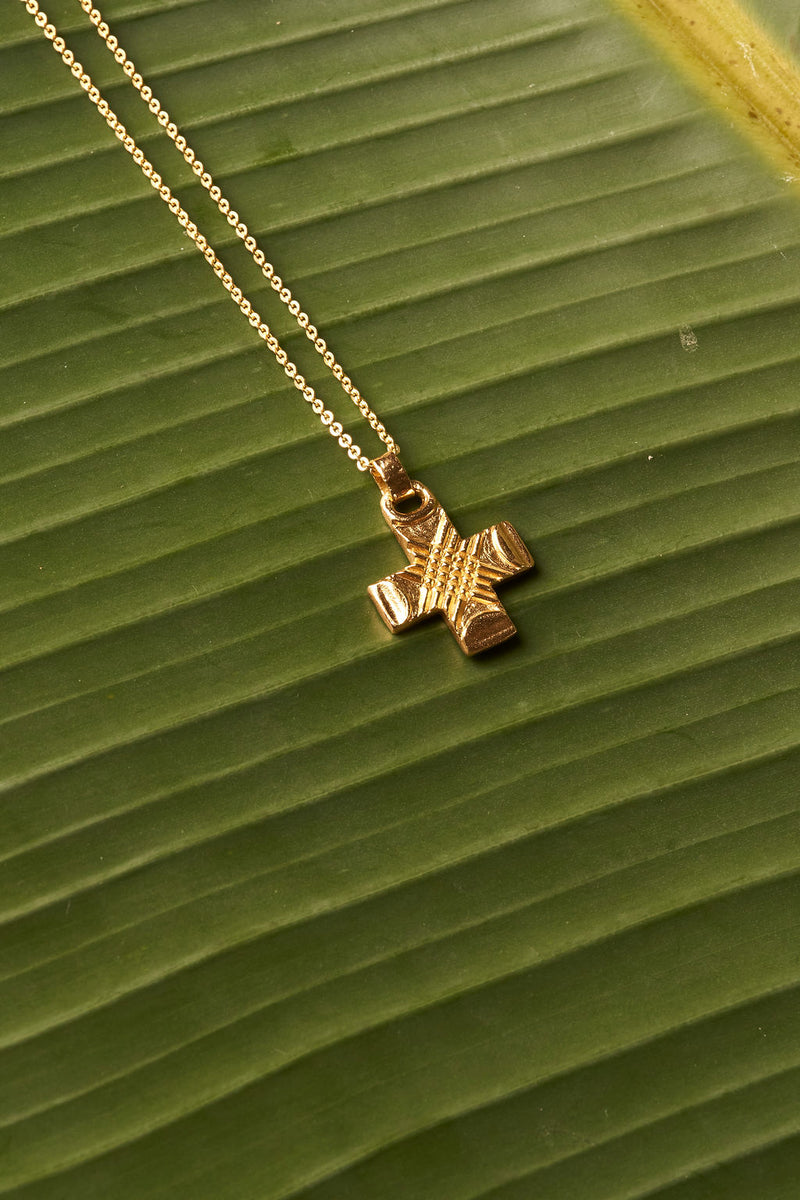 CROSS HATCHED NECKLACE