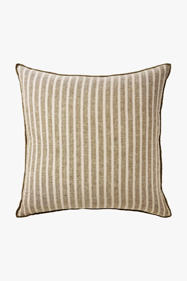 AVA STRIPE KHAKI SQUARE