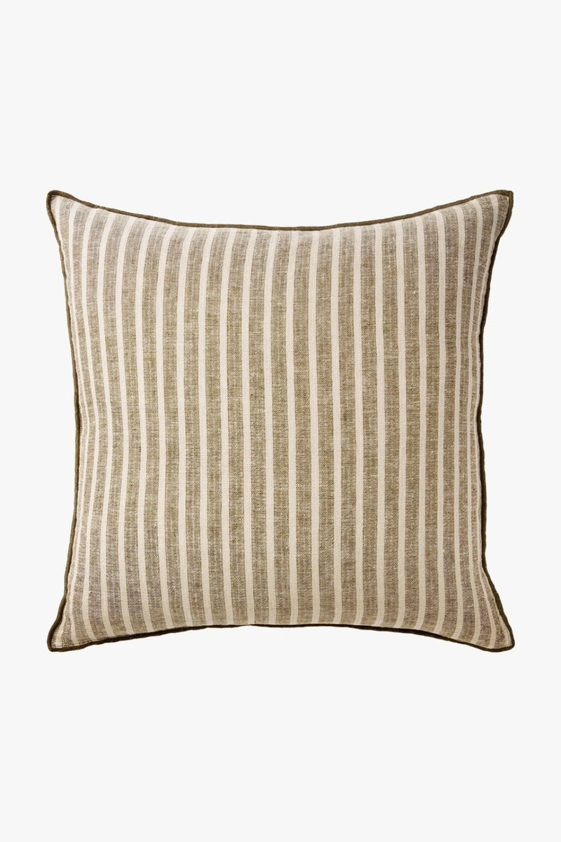 AVA STRIPE KHAKI SQUARE