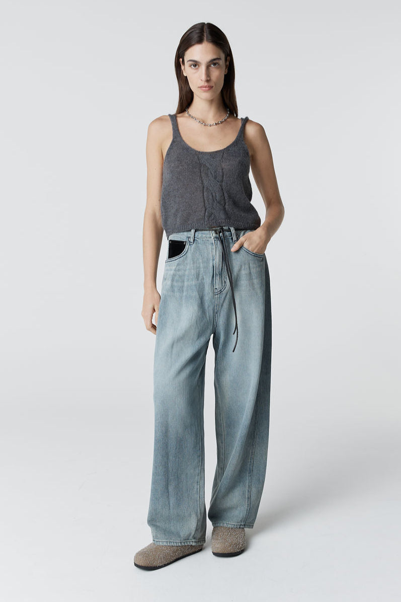 CICI CABLE KNIT SINGLET