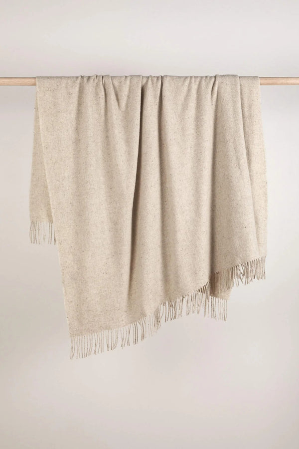 BRAE OATMEAL WOOL THROW