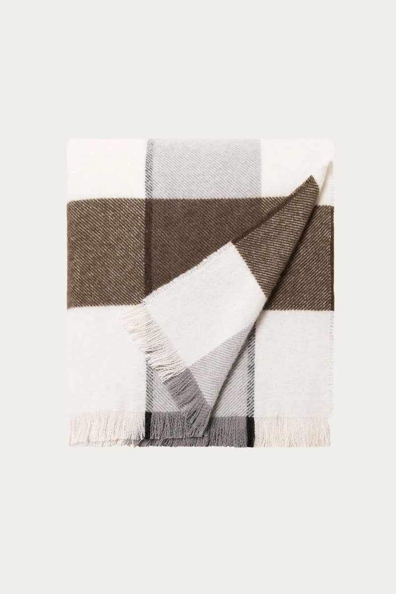 ALBY CHOCOLATE WOOL BLANKET