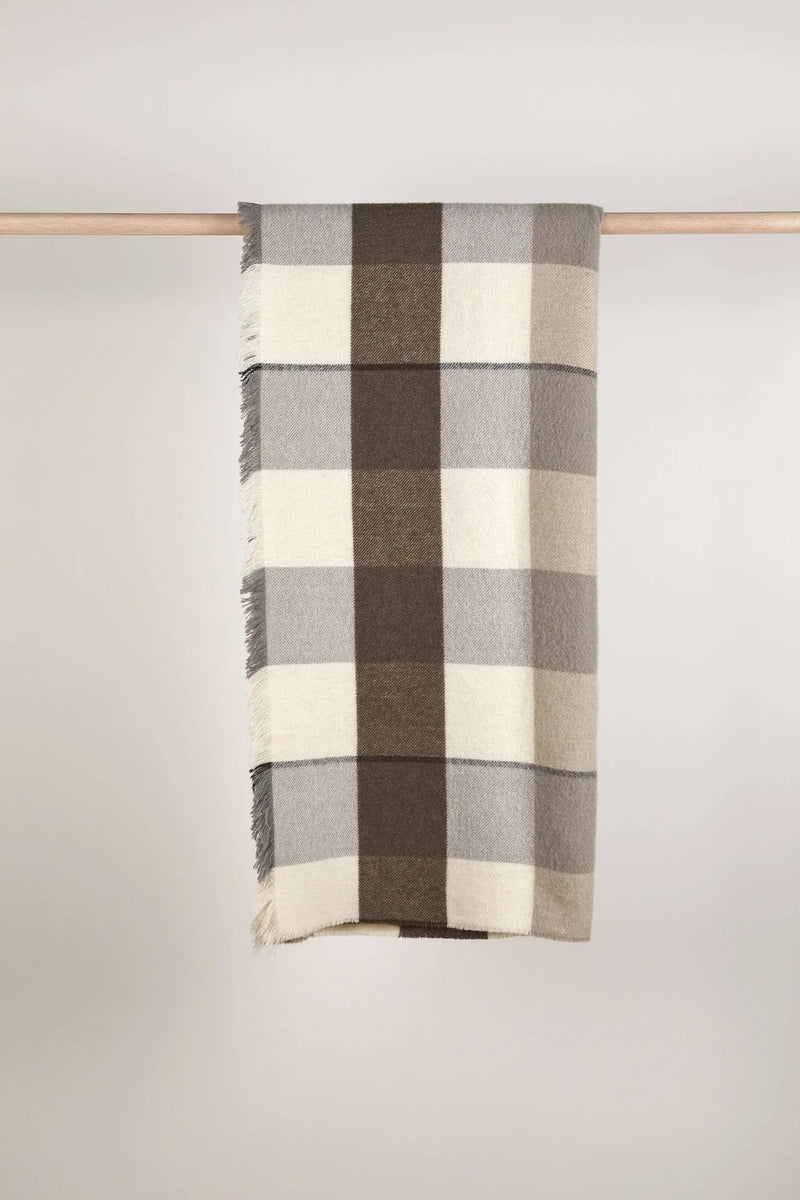 ALBY CHOCOLATE WOOL BLANKET