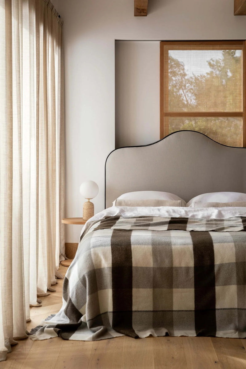 ALBY CHOCOLATE WOOL BLANKET