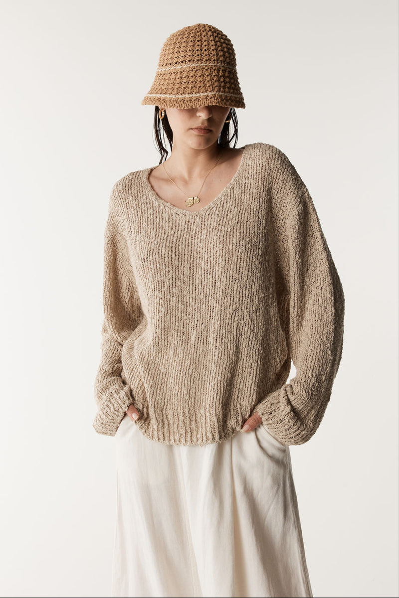 DUNE LONG SLEEVE KNIT TOP