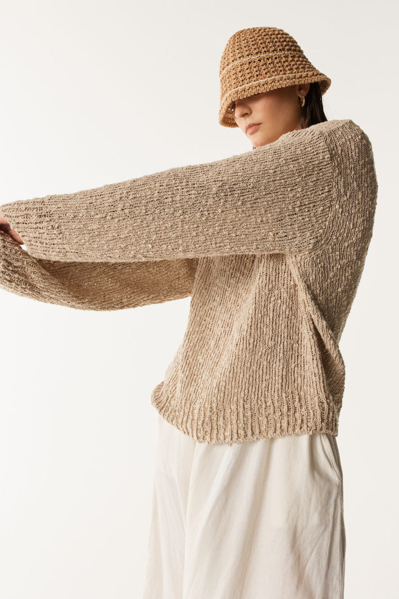 DUNE LONG SLEEVE KNIT TOP