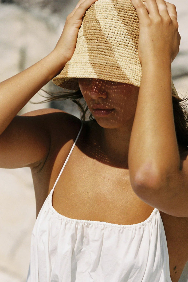CYLA BUCKET HAT BRONZE + NATURAL SPIRAL