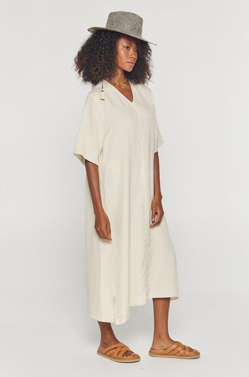 KEY WEST Ivory Midi Dress