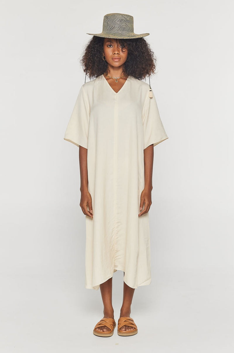 KEY WEST Ivory Midi Dress