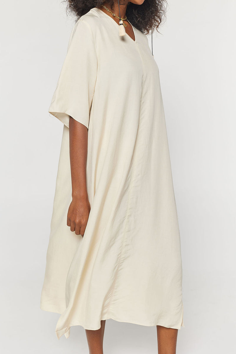 KEY WEST Ivory Midi Dress