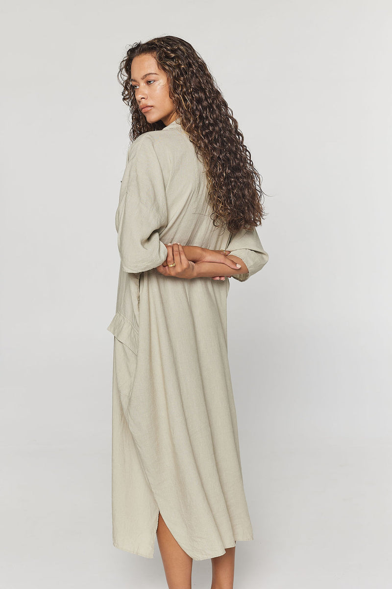 FRIDA Relaxed Midi Dress - Sage