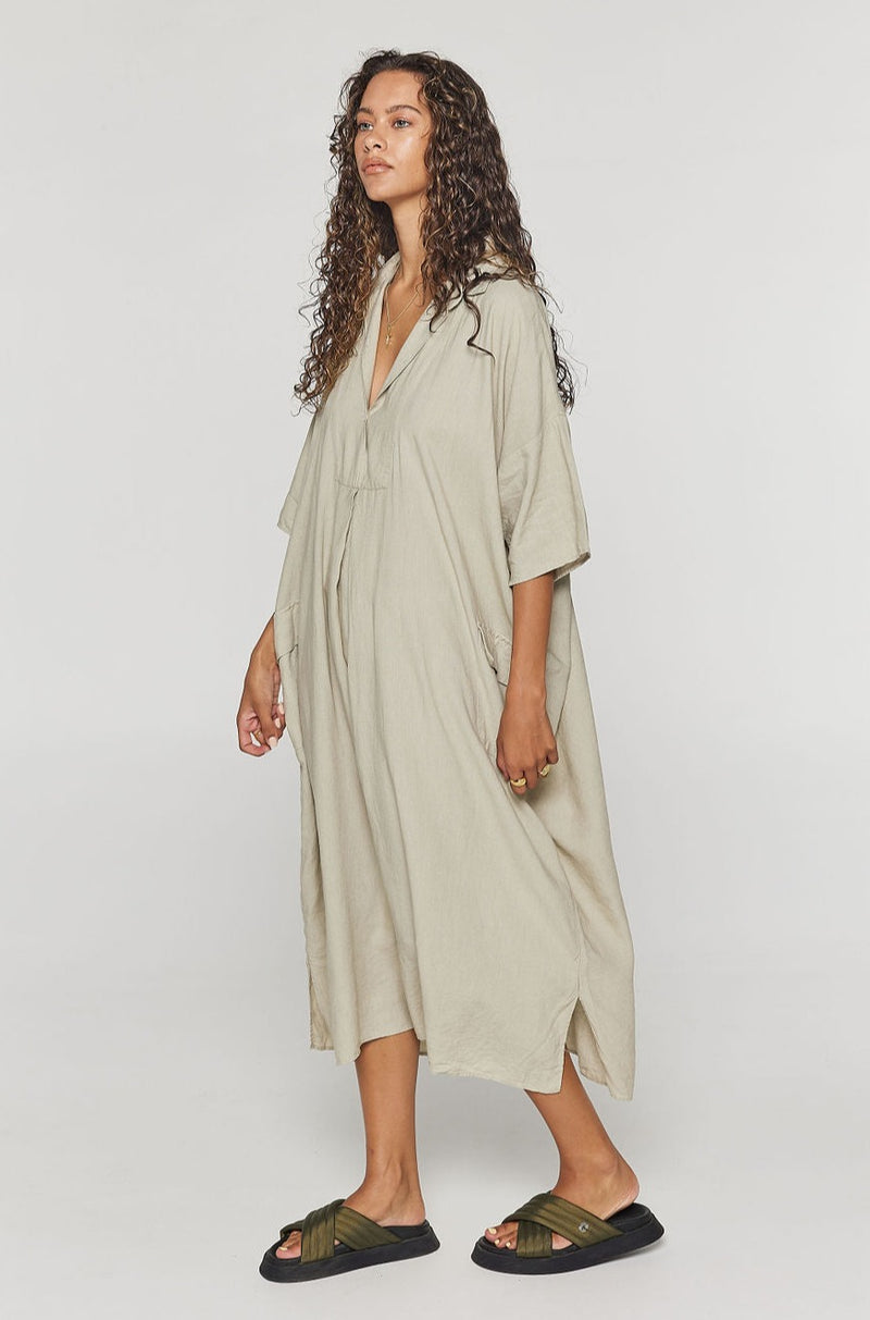 FRIDA Relaxed Midi Dress - Sage