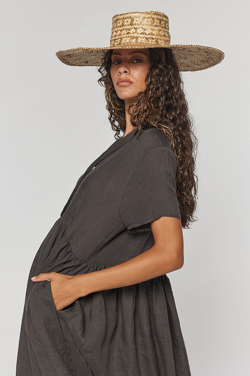 Cooper Dress - Charcoal - side