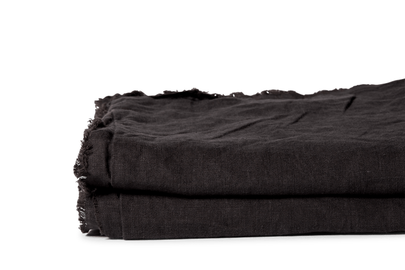 LINEN DUVET SET CHARCOAL