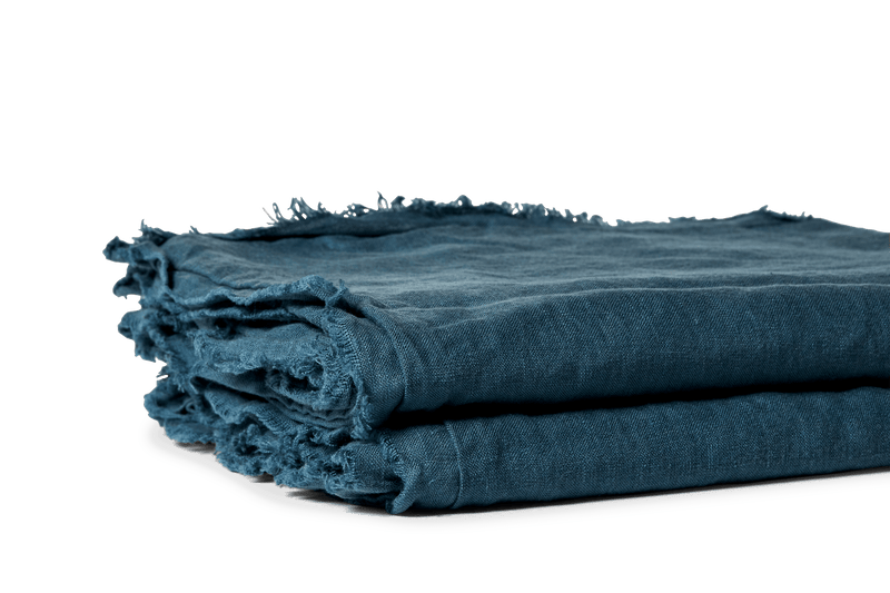 LINEN SHEET SET INDIGO