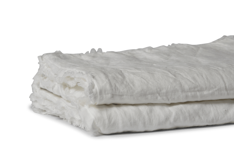 LINEN DUVET SET ANTIQ WHITE
