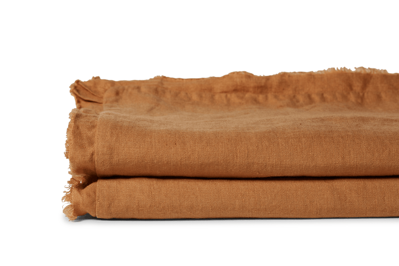 LINEN EUROPEAN PILLOW SET CLAY