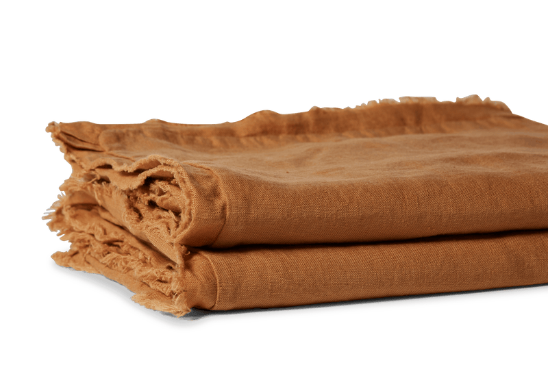 LINEN EUROPEAN PILLOW SET CLAY