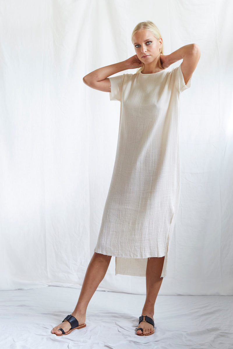 Citizen Nomade Byron Bay Fashion Label Dune Dress #colour_cream
