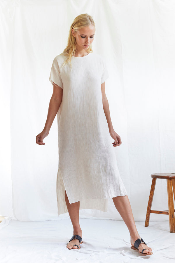 Citizen Nomade Byron Bay Fashion Label Dune Dress #colour_cream
