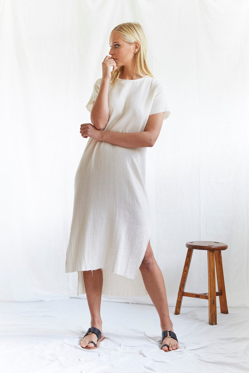 Citizen Nomade Byron Bay Fashion Label Dune Dress #colour_cream