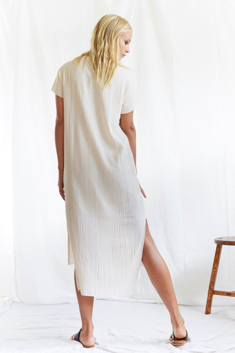 Citizen Nomade Byron Bay Fashion Label Dune Dress #colour_cream