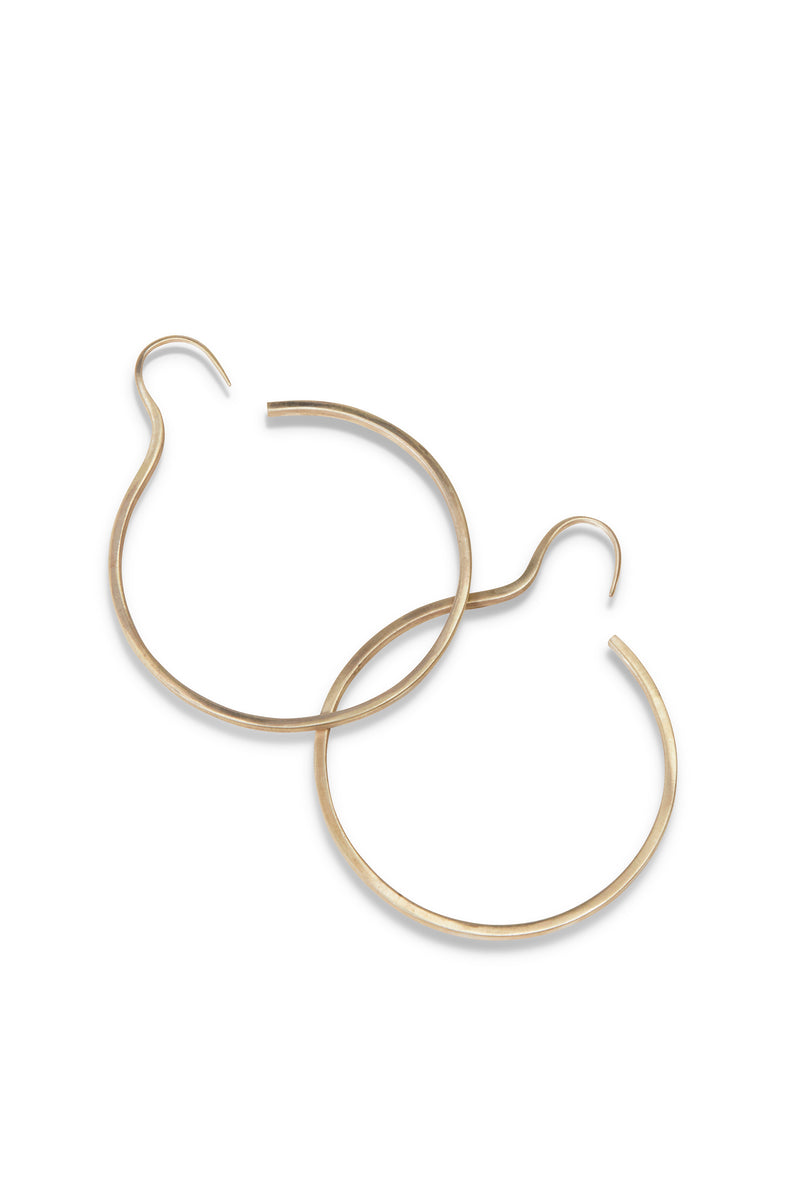 BEND HOOP EARRINGS