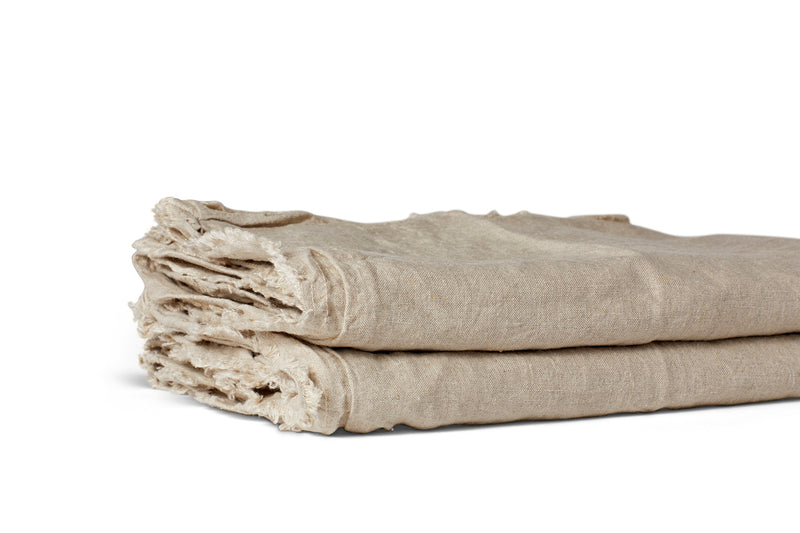 LINEN EUROPEAN PILLOW SET NATURAL