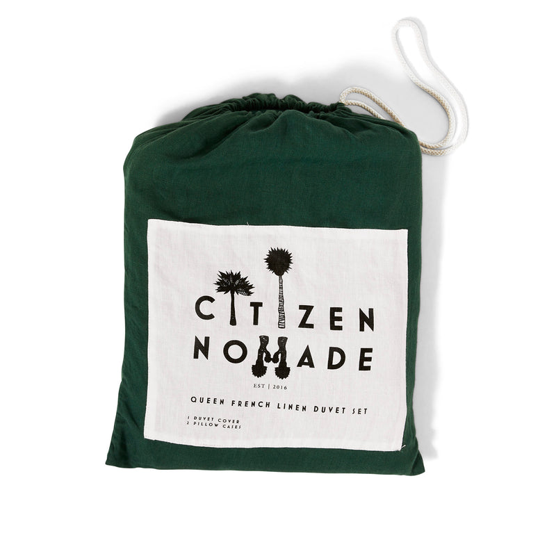 LINEN DUVET SET BOTANICAL