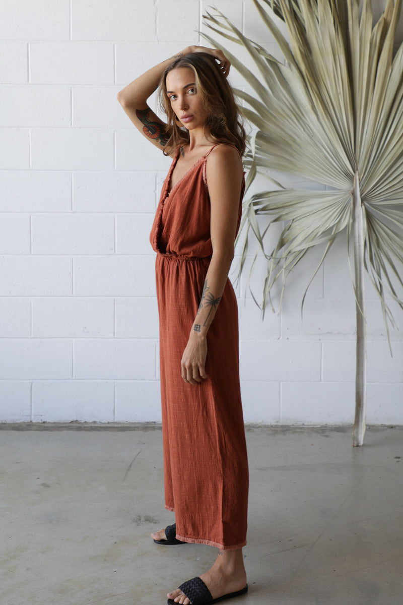 Soho Jumpsuit Terracotta - Citizen Nomade Fashion #colour_terracotta
