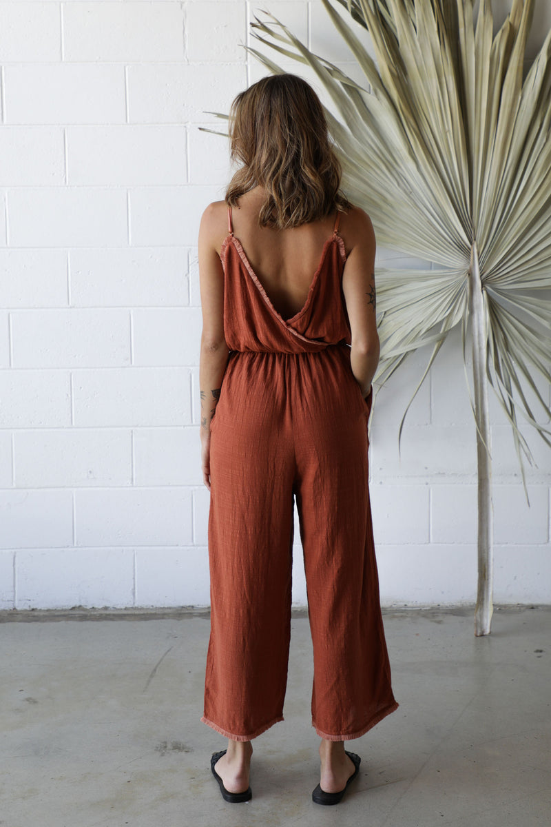 Soho Jumpsuit Terracotta - Citizen Nomade Fashion #colour_terracotta