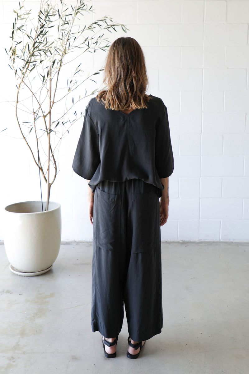 Key West Pant Black - Pink Flamingo #colour_black
