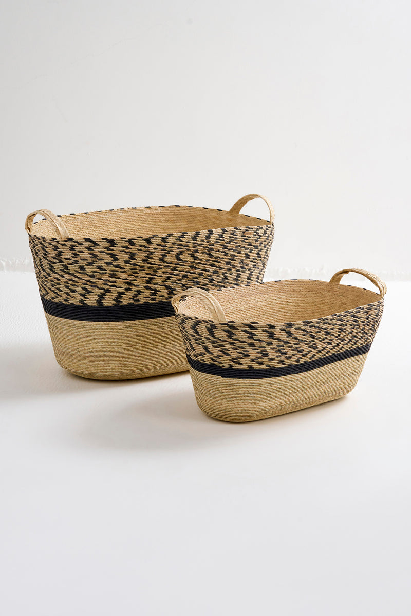 MAKAUA OVAL FLOOR PINTO BASKET