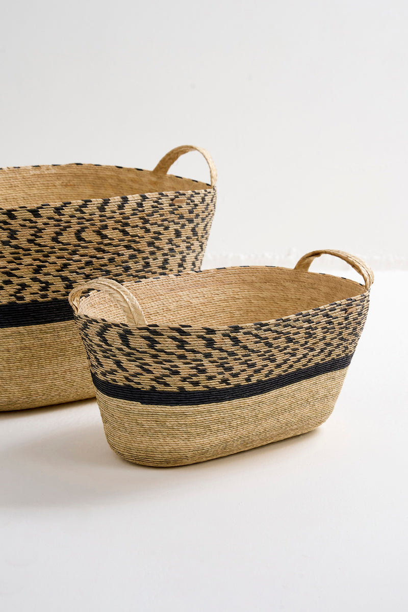 MAKAUA OVAL FLOOR PINTO BASKET