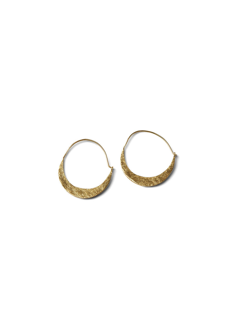 CRESCENT MOON HOOPS