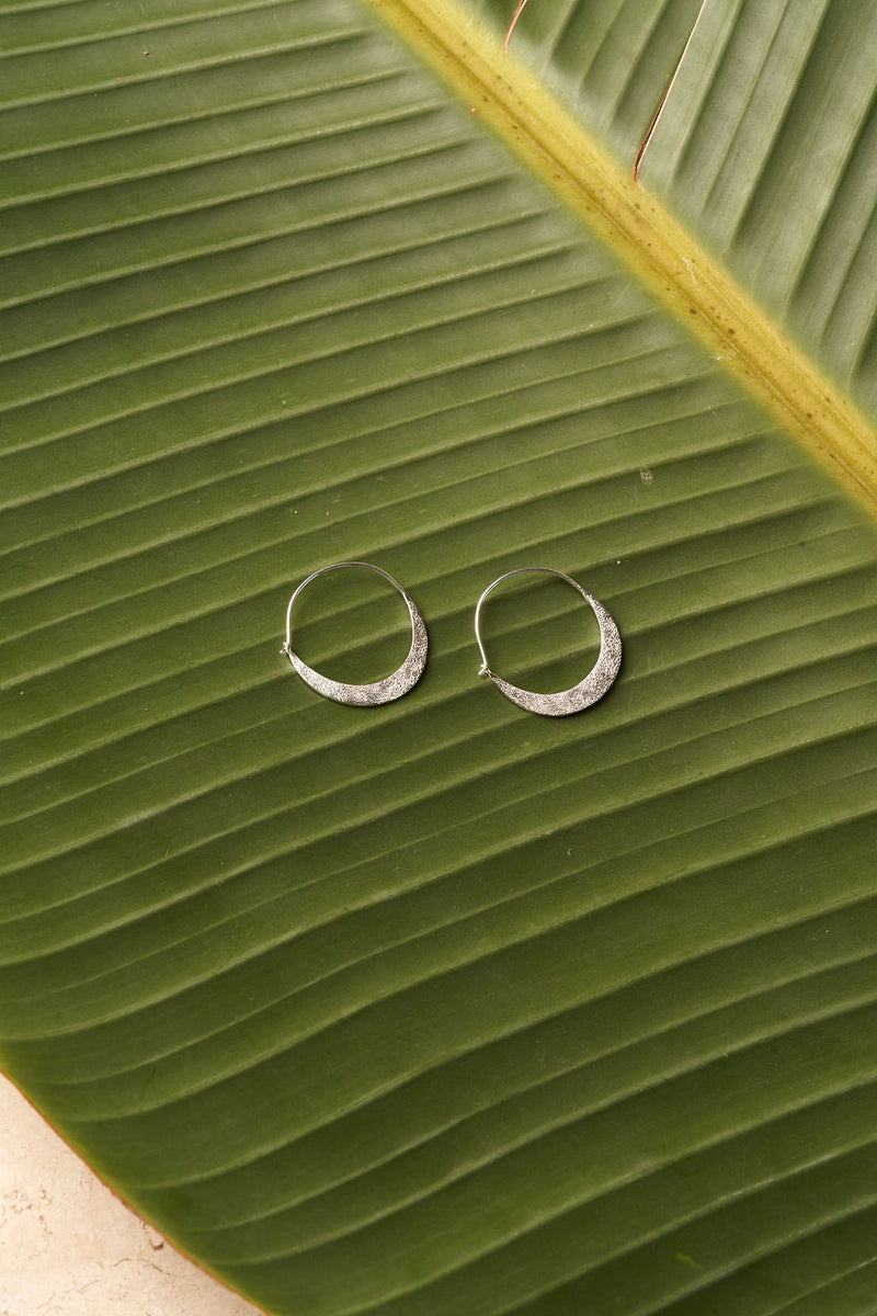 CRESCENT MOON HOOPS
