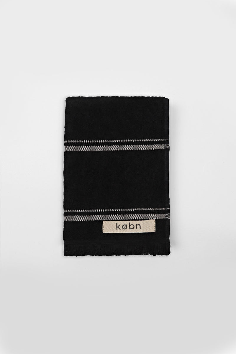 KOBN HAND TOWEL NOIR